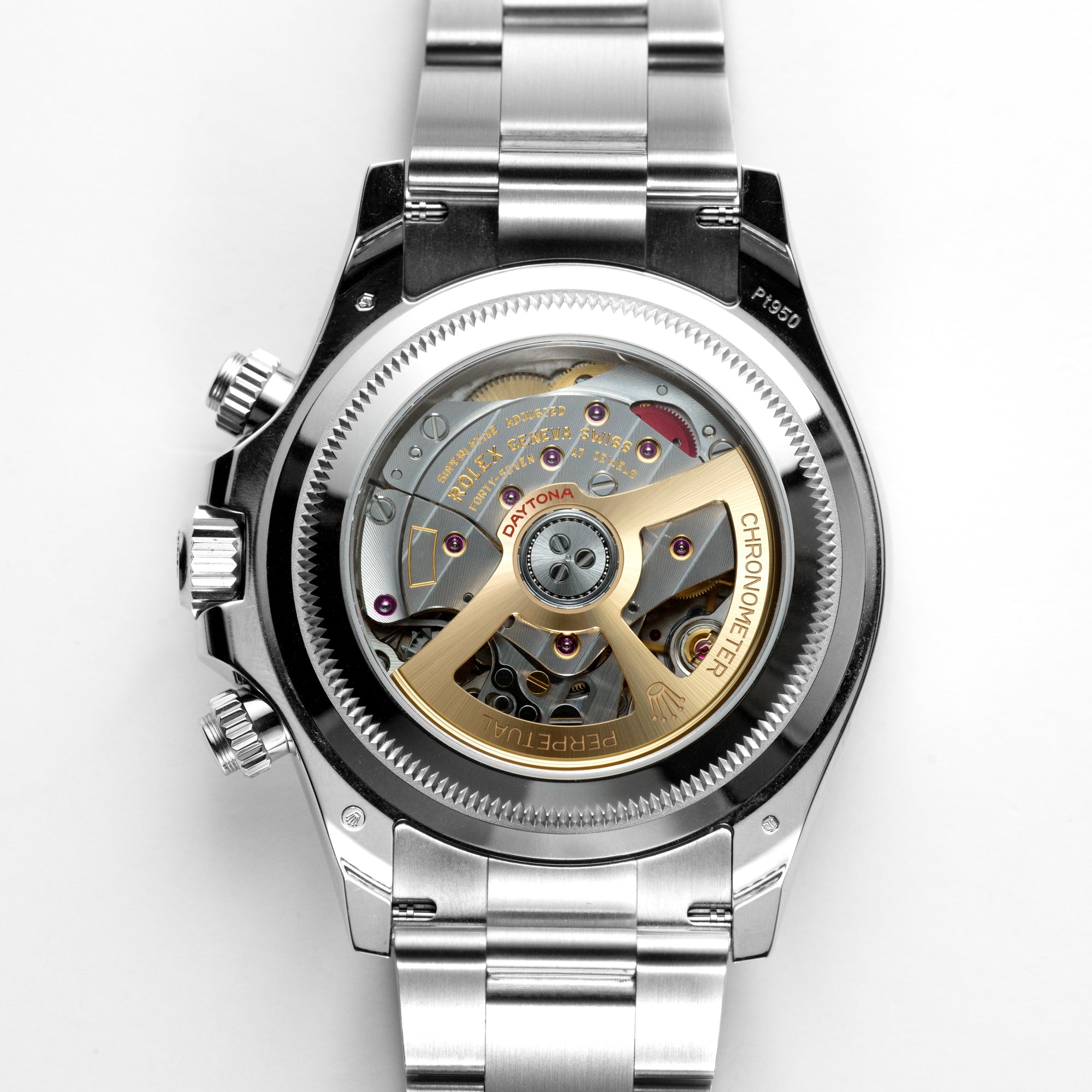 Rolex Daytona Open-Case Back, 126506, Ice Blue Baguette Dial ‐ Onaro