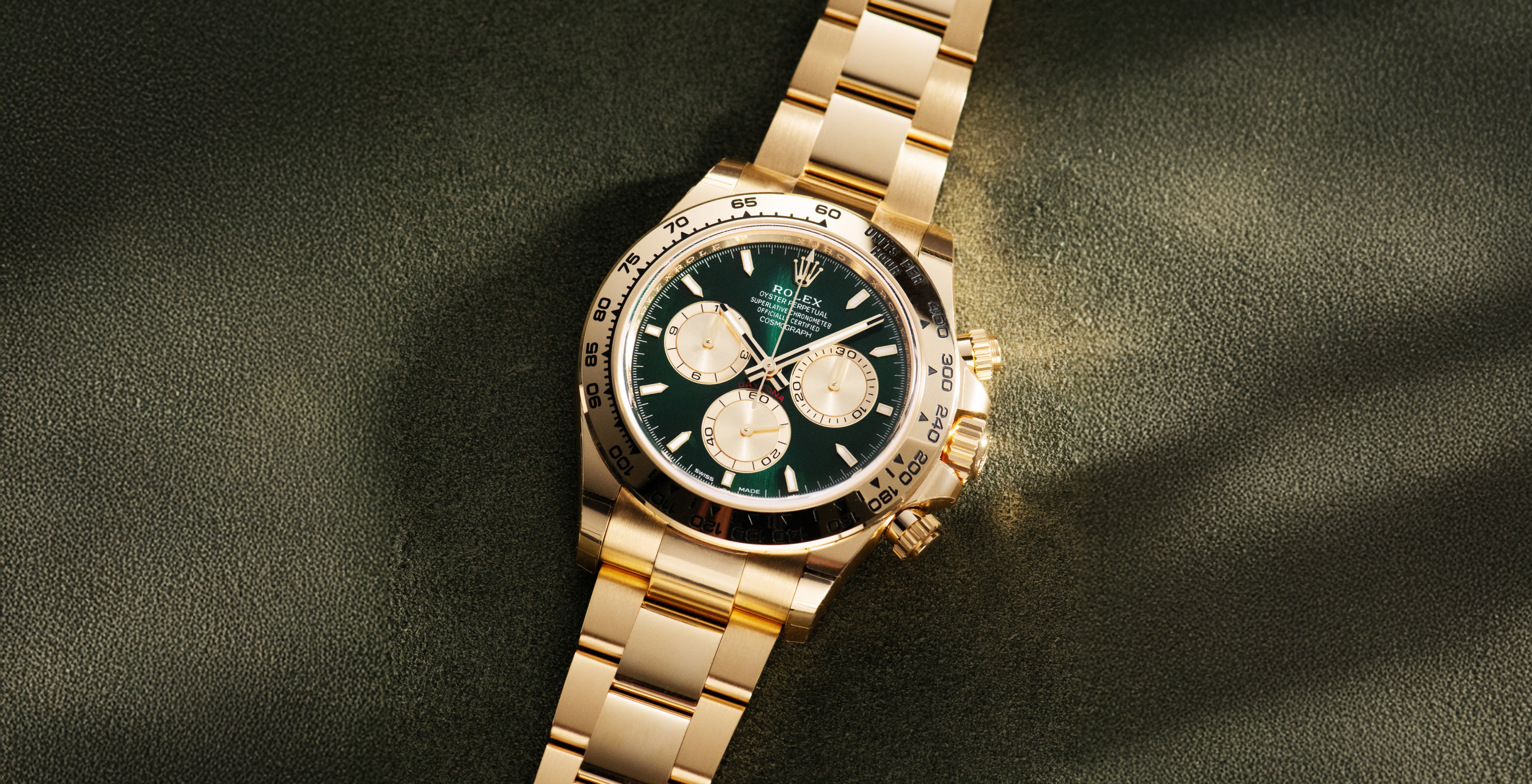 Rolex Daytona John Mayer 126508-0008 yellow gold green dial