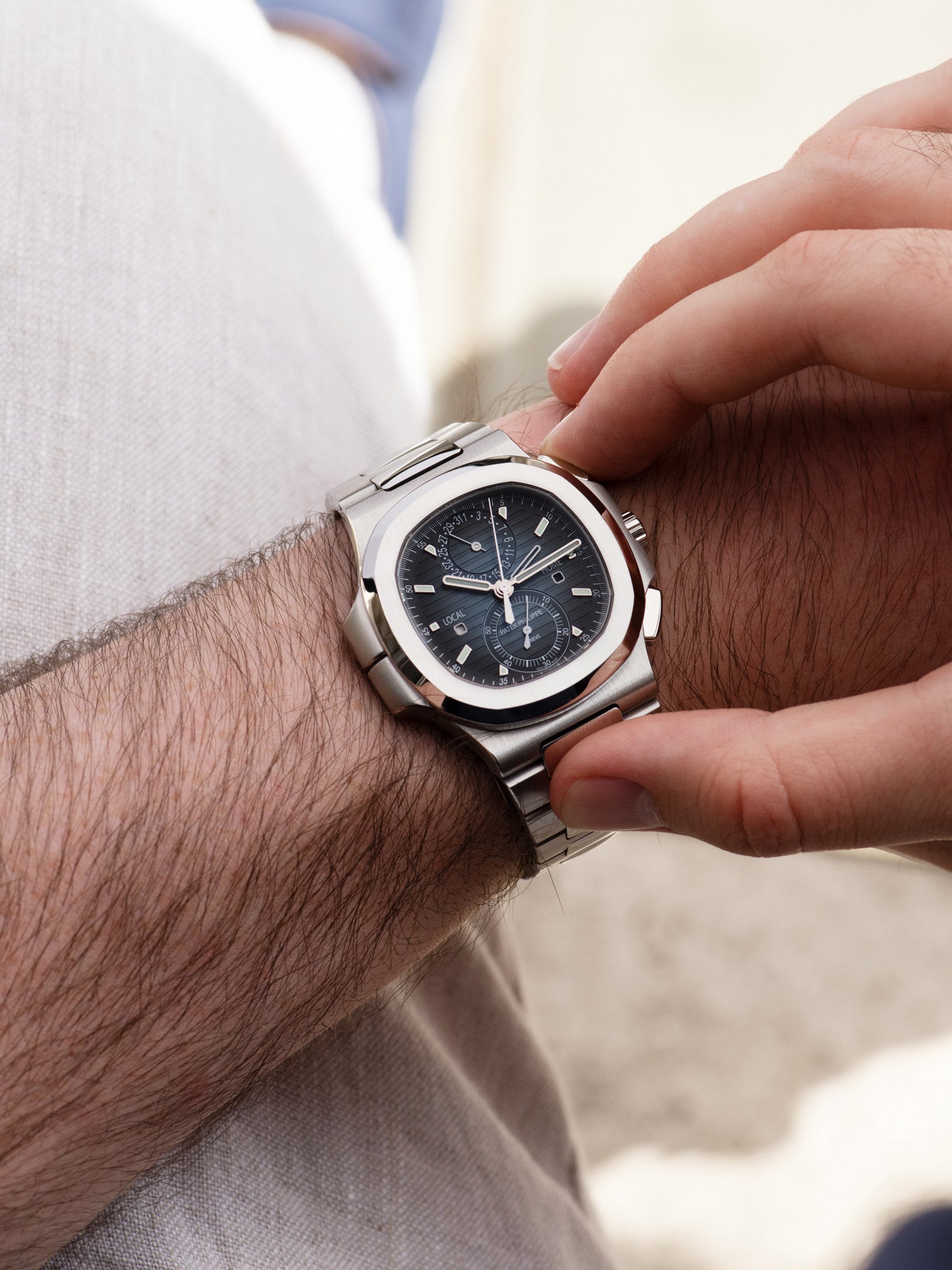Nautilus Travel Time Chronograph, 5990/1A-011